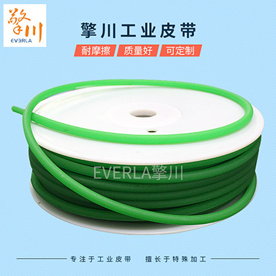 绿色聚氨酯圆带输送带，PU圆带