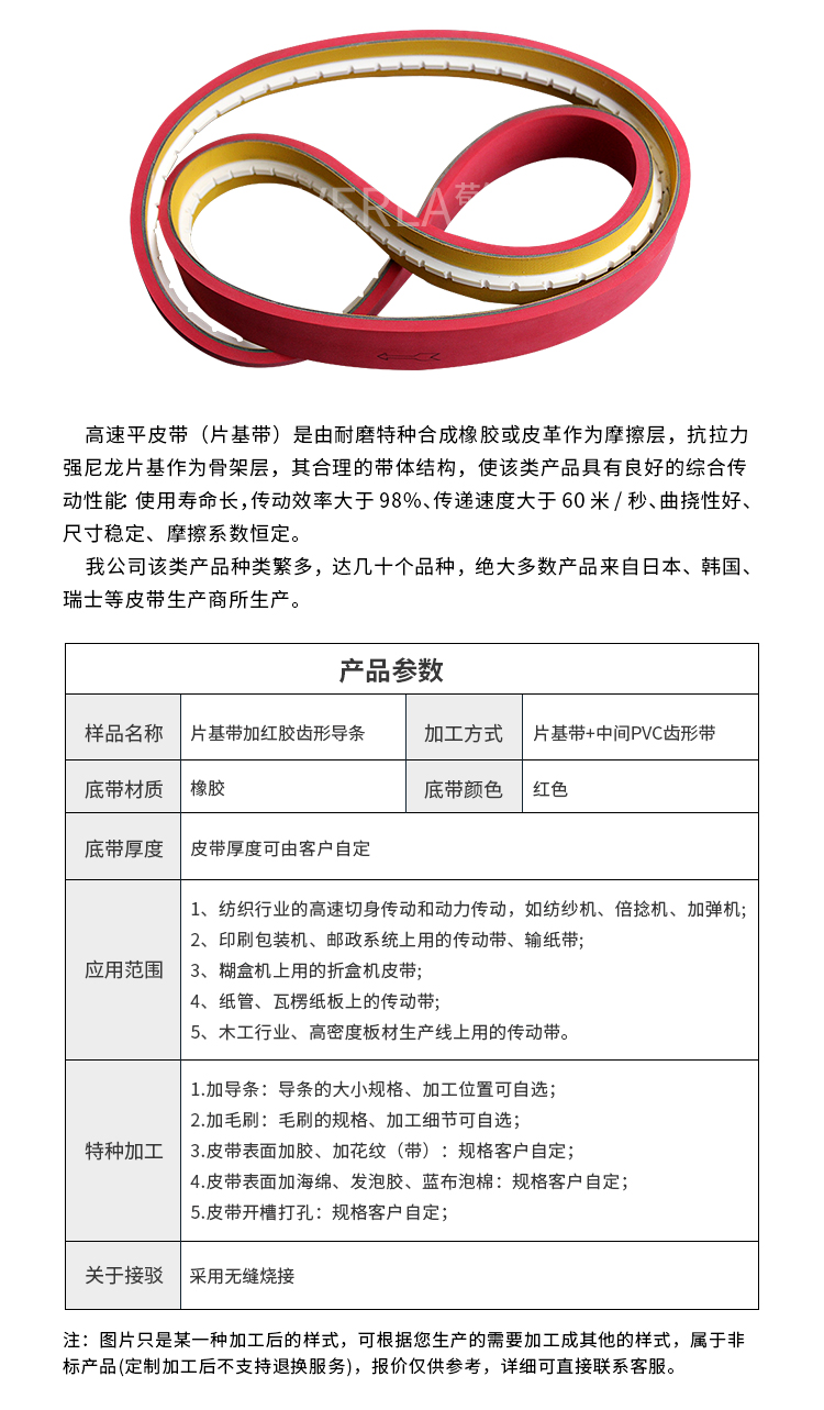 齿形片基带