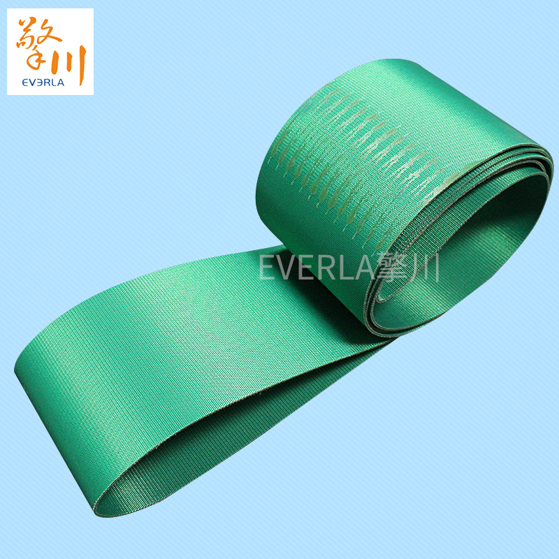 双面绿色PVC纤维输送带