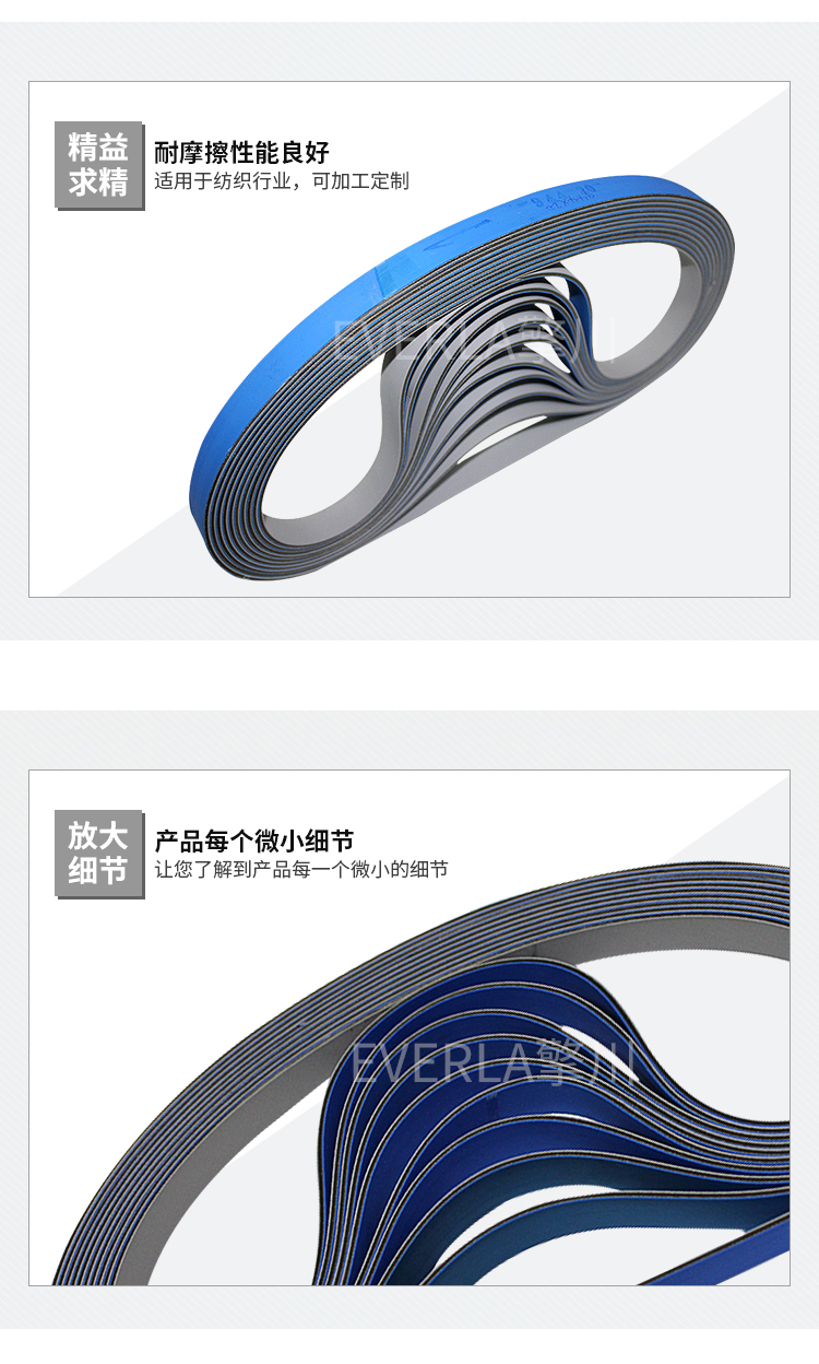 纺织行业蓝灰片基带 