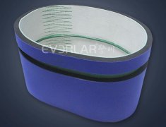 轻型工业皮带定制：蓝色PVC贴