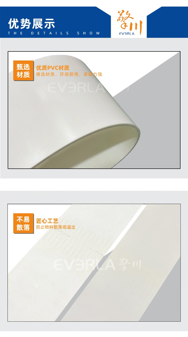 白色PVC输送带