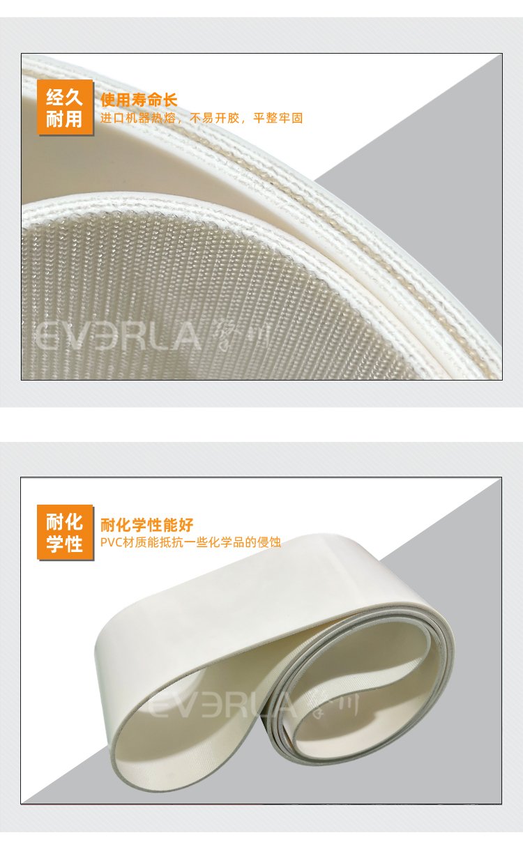 白色PVC输送带
