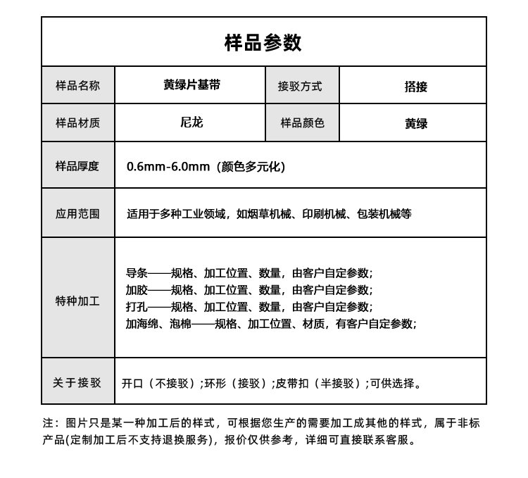 黄绿片基带