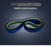 PVC输送带加蓝布泡棉导条缓冲导向电子包装物流分拣机传送带