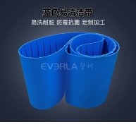 蓝色TPU易洁带加导条防霉